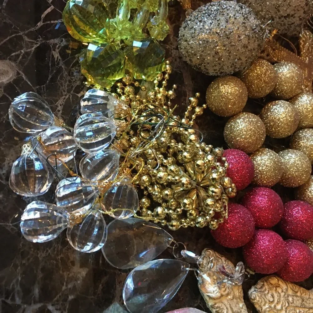 10 SMALL Crystal Clear Faceted Drops!